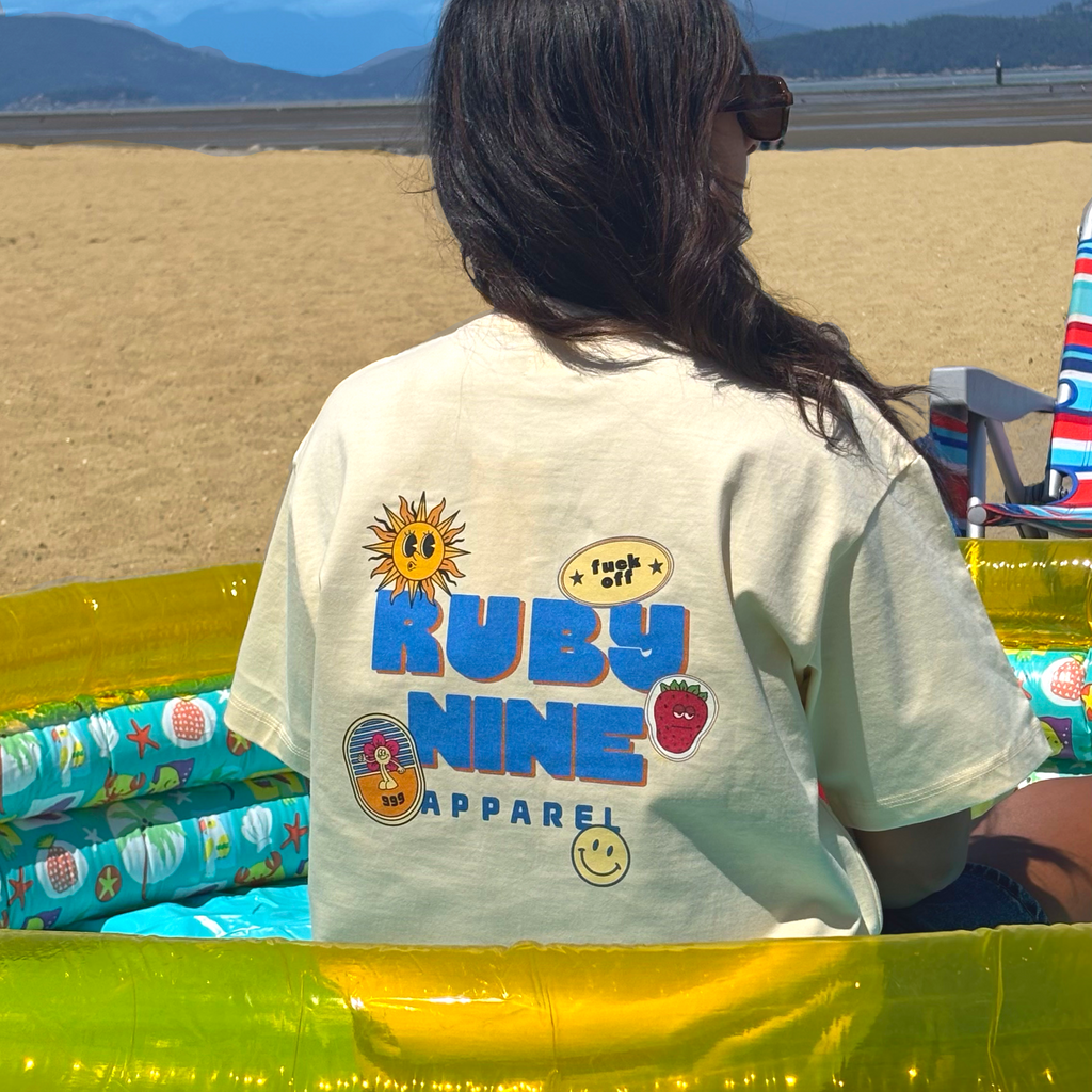 Ruby 9 Sticker Bomb Boxy T-Shirt