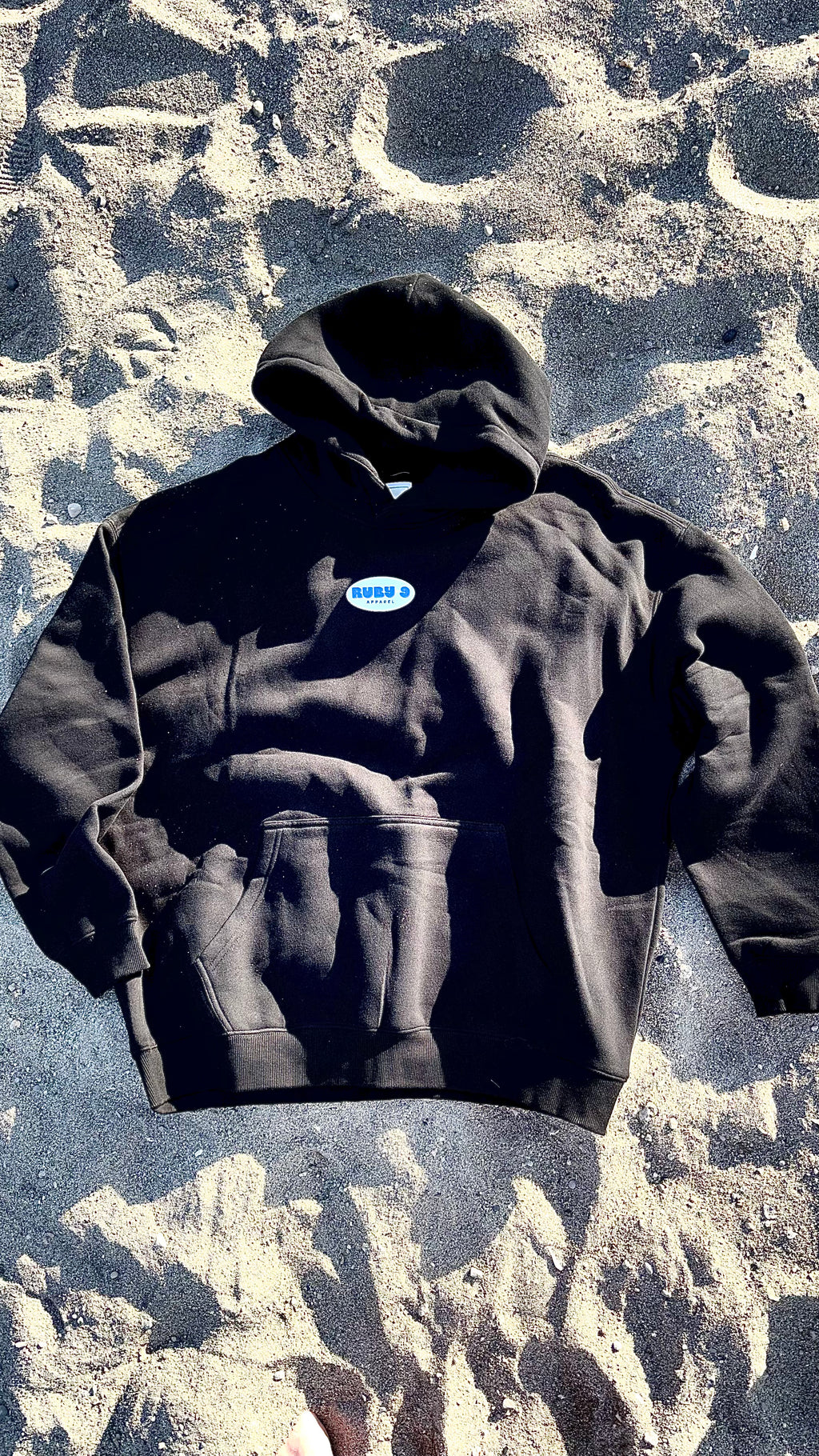 Ruby 9 Badge Logo Oversized Hoodie