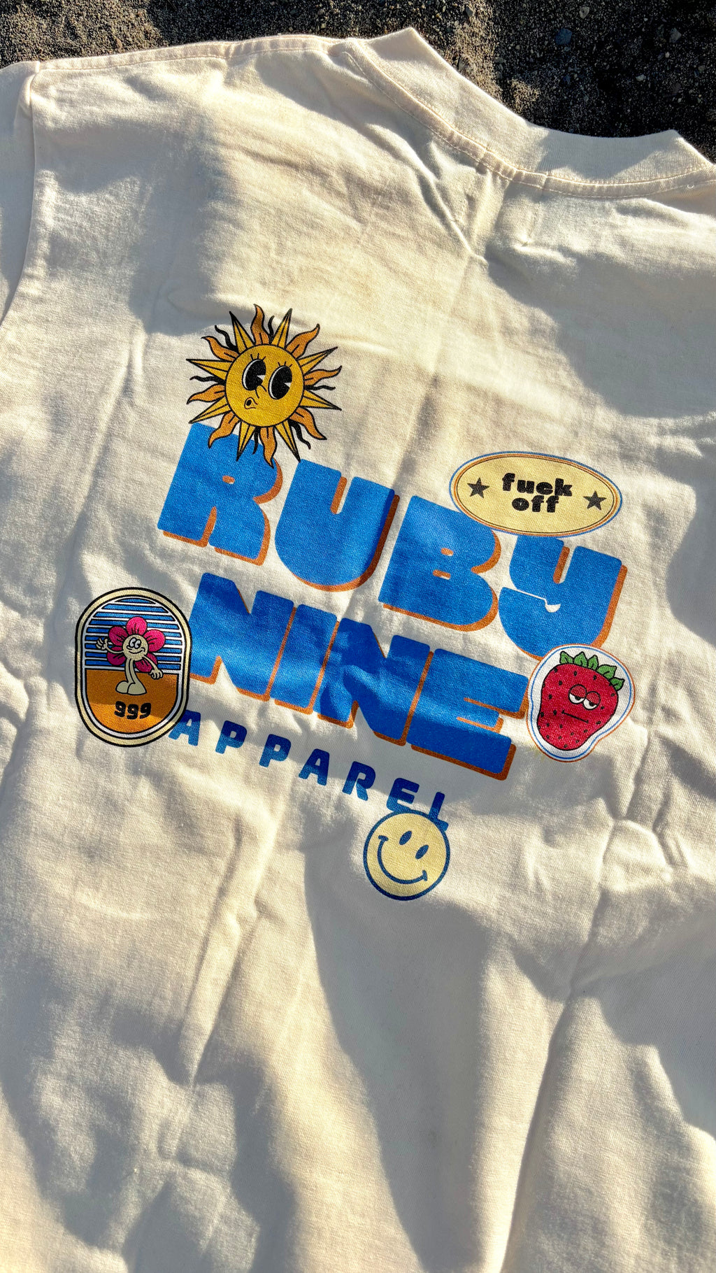 Ruby 9 Sticker Bomb Boxy T-Shirt