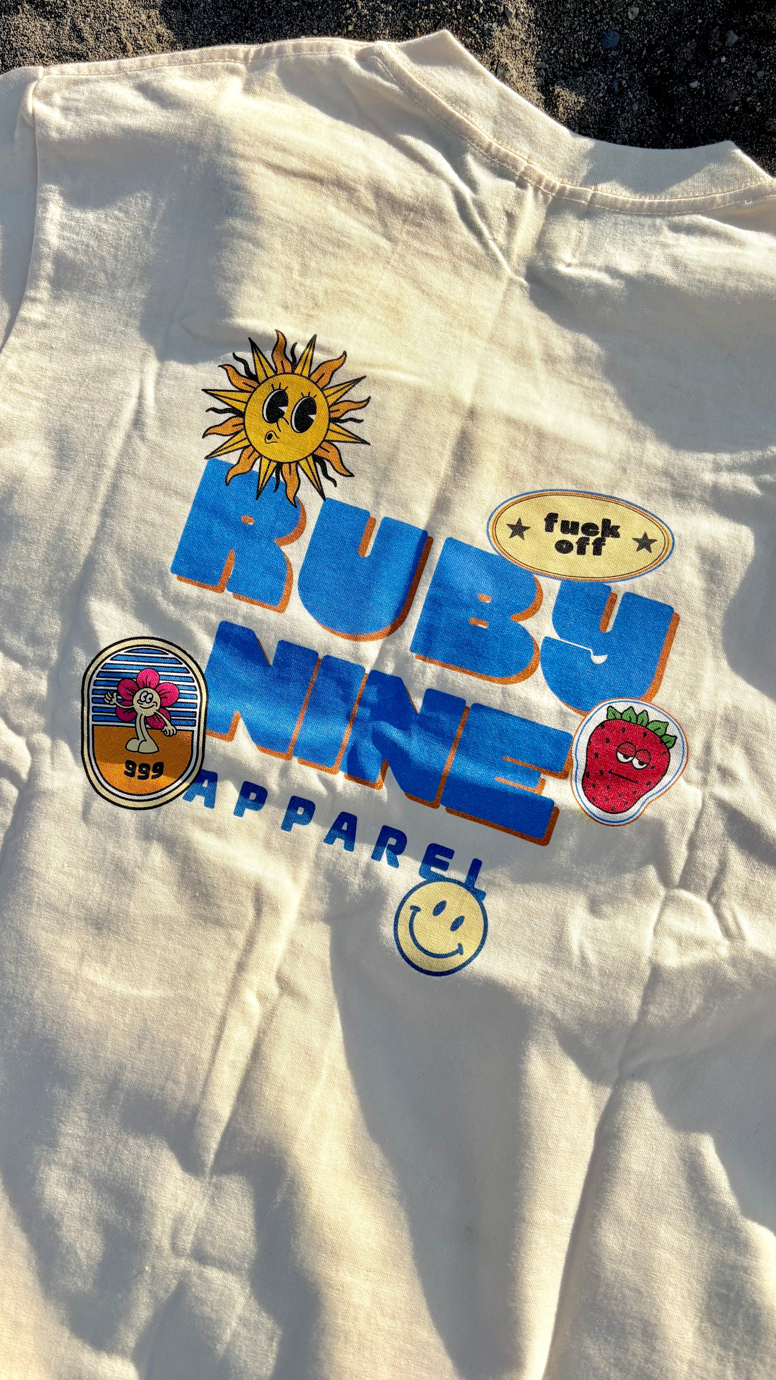 Ruby 9 Sticker Bomb Boxy T-Shirt